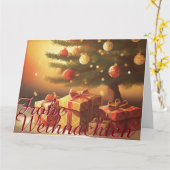 Motiv, mit Geschenken Weihnachtsbaum 37016 カード (黄色い花)