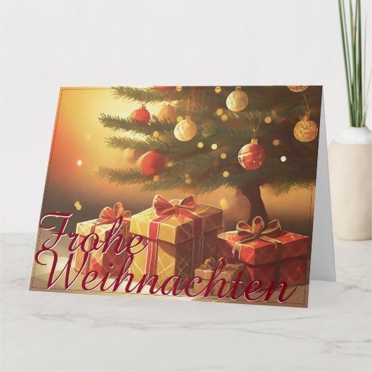 Motiv, mit Geschenken Weihnachtsbaum 37016 カード (正面)
