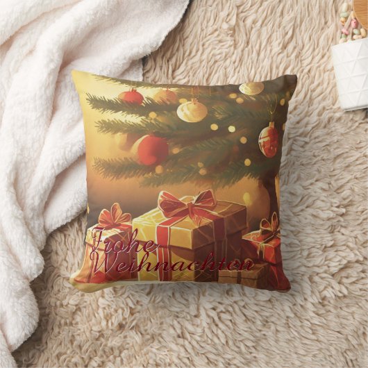 Motiv, mit Geschenken Weihnachtsbaum 37016 クッション (ブランケット)