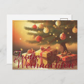 Motiv, mit Geschenken Weihnachtsbaum 37016 シーズンポストカード (正面/裏面)