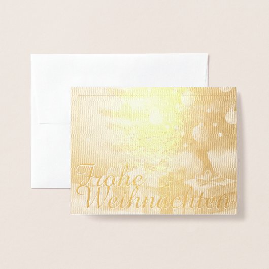 Motiv, mit Geschenken Weihnachtsbaum 37016 箔カード (封筒付き正面)
