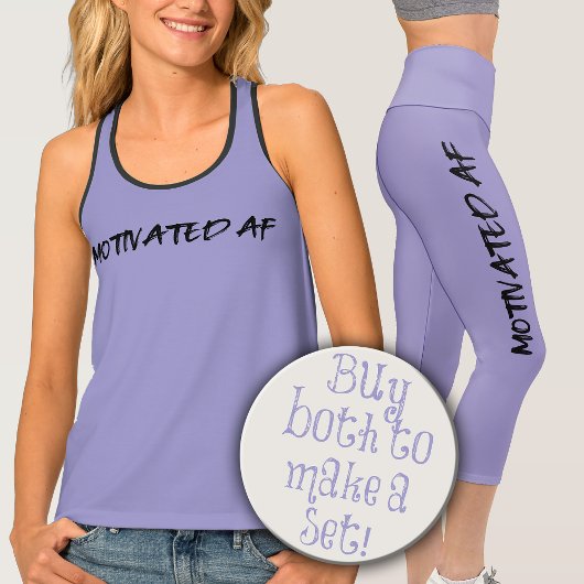 Motivated AF Woman's Exercise カプリレギンス