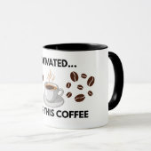 Motivated After This Coffee Inspirational Mug  マグカップ (正面右)