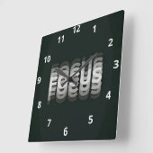 MOTIVATION スクエア壁時計 (傾斜)