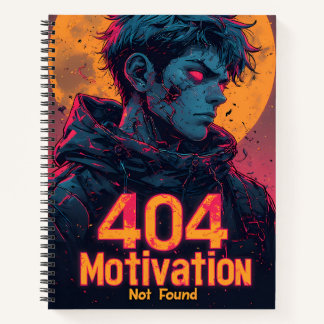 Motivation 404 for Future – パワーデザイン ノートブック
