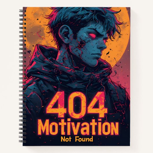 Motivation 404 for Future – パワーデザイン ノートブック (正面)