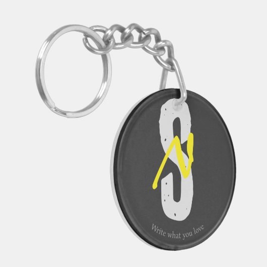 Motivation Acrylic Keychain – Minimal Design キーホルダー (正面左)