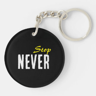 Motivation Acrylic Keychain – Minimal Design キーホルダー