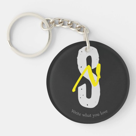 Motivation Acrylic Keychain – Minimal Design キーホルダー (正面)
