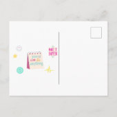 Motivation and positive vibes ポストカード (裏面)