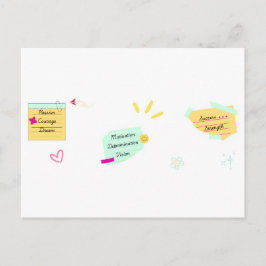 Motivation and positive vibes ポストカード