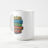 motivation colorée – Rien n’est impossible コーヒーマグカップ (正面左)