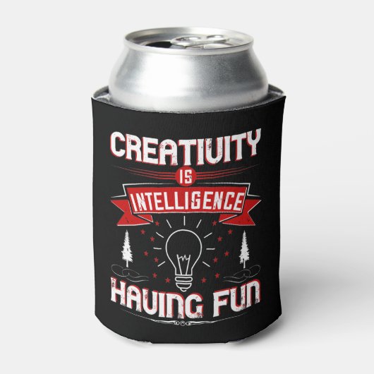 Motivation - Creativity Is Intelligence 缶クーラー (缶正面)