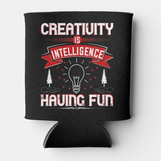 Motivation - Creativity Is Intelligence 缶クーラー (正面)
