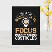 Motivation -Focus On Goals Not Obstacles カード (黄色い花)