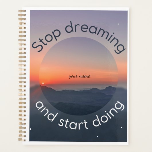 Motivation Journal | 「今日から始めよう」 プランナー手帳 (正面)