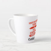 Motivation Quote Design カフェラテマグ (左アングル)