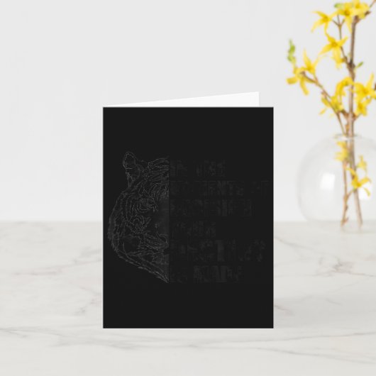 Motivation Success Mindset Quote With Tiger - Moti カード (黄色い花)