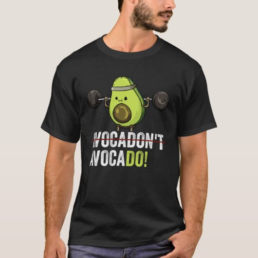 Motivation Weightlifting Gym Vegan Avocado  1 Tシャツ (正面)