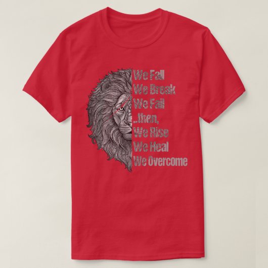 Motivation Workout Quotes Lion Mindset Training Tシャツ (デザイン正面)