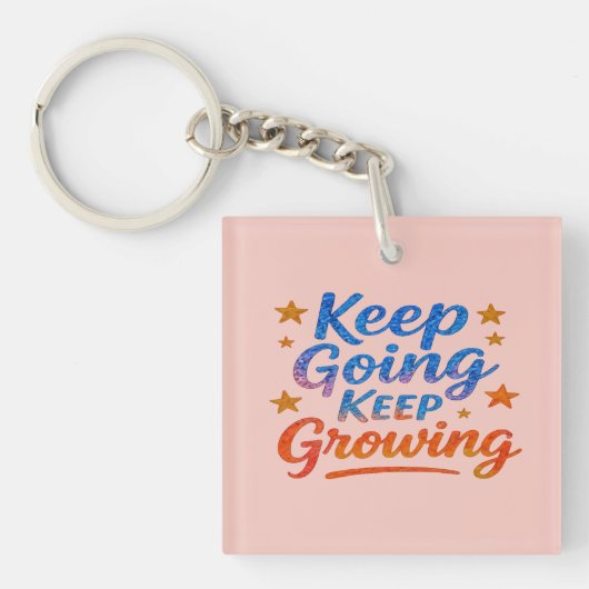 Motivational Acrylic Keychain for Women  キーホルダー (正面)