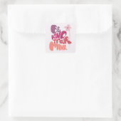 Motivational Be Kind to Your Mind スクエアシール (バッグ)