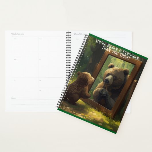 motivational bear cub calendar planner notebook  プランナー手帳 (ディスプレー)