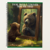motivational bear cub calendar planner notebook  プランナー手帳 (正面)
