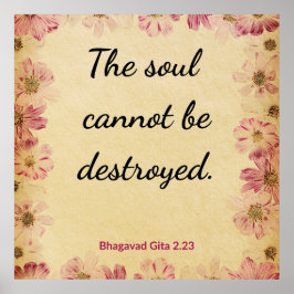 Motivational Beige Gita Desire Dissatisfaction ポスター