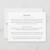 Motivational Bible Verse Hebrews 11:1 Church ノートカード (裏面)