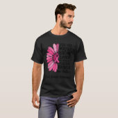 Motivational Breast Cancer Awareness Sunflower Nk Tシャツ (正面フル)