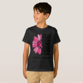 Motivational Breast Cancer Awareness Sunflower Nk  Tシャツ (正面フル)