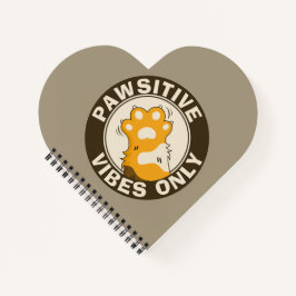 Motivational Cat Pawsitive vibes only School ノートブック