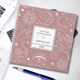 Motivational Celestial Gratitude Journal ノートブック