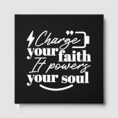 Motivational Christian Quote – Charge Your Faith ゲストブック (正面)