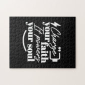 Motivational Christian Quote – Charge Your Faith ジグソーパズル (横)