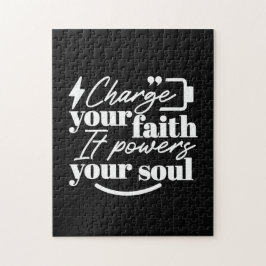 Motivational Christian Quote – Charge Your Faith ジグソーパズル