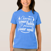 Motivational Christian Quote – Charge Your Faith トライブレンドＴシャツ (正面)
