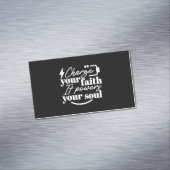 Motivational Christian Quote – Charge Your Faith マグネット名刺 (インサイチュ)