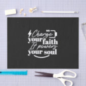 Motivational Christian Quote – Charge Your Faith 薄葉紙 (クラフト)
