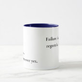 Motivational Coffee Mug –Failure Is Temporary マグカップ (中央)