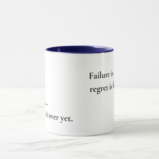 Motivational Coffee Mug –Failure Is Temporary マグカップ (中央)