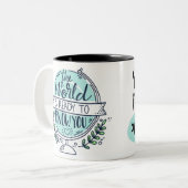 Motivational Coffee Mug - You are your limits ツートーンマグカップ (正面左)