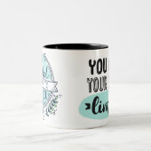 Motivational Coffee Mug - You are your limits ツートーンマグカップ (中央)