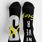 Motivational Crew Socks Positive Energy Streetwear ソックス (上部)