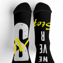 Motivational Crew Socks Positive Energy Streetwear