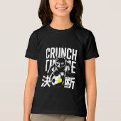 Motivational Crunch Time Soccer Cat For Athletes  トライブレンドＴシャツ (正面)