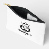 Motivational Crushing It Daily Hustle Mindset Succ アクセサリーポーチ (見開き)