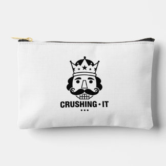 Motivational Crushing It Daily Hustle Mindset Succ アクセサリーポーチ