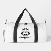 Motivational Crushing It Daily Hustle Mindset Succ ダッフルバッグ (裏面)